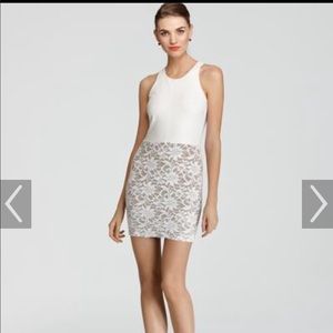 NEW - Bailey 44 Madrid Leather/Lace White Dress